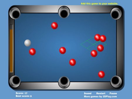 Игра мини бильярд - Game Minipool 2